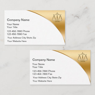 Cartes de visite double face pour avocat