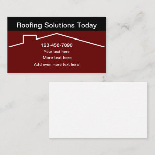 Cartes de visite double face Services de Toiture