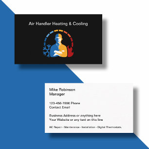 Cartes de visite doubles HVAC Cool