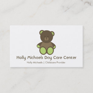 Cartes de visite d'ours de garde/babysitter