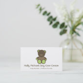 Cartes de visite d'ours de garde/babysitter (Debout devant)