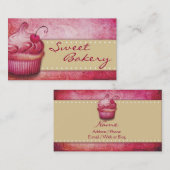 Cartes de visite doux de boulangerie (Devant / Derrière)