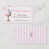 Cartes de visite doux de confections (Devant / Derrière)