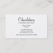 Cartes de visite doux de magasin (Dos)