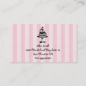 Cartes de visite doux de magasin d'Alice (Dos)