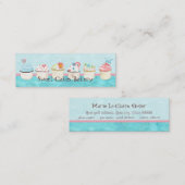 Cartes de visite doux de magasin de petit gâteau (Devant / Derrière)