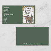 Cartes de visite doux de Northwoods de cabine de (Devant / Derrière)