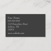 Cartes de visite doux de porc (Dos)