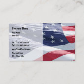 Cartes de visite drapeau américain (Devant)