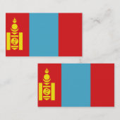 Cartes de visite Drapeau de la Mongolie (Devant / Derrière)