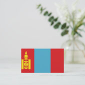 Cartes de visite Drapeau de la Mongolie (Debout devant)