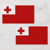 Cartes de visite Drapeau des Tonga (Devant / Derrière)