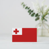 Cartes de visite Drapeau des Tonga (Debout devant)