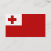 Cartes de visite Drapeau des Tonga (Dos)