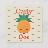Cartes de visite drôle d'ananas (Devant)