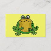 Cartes de visite drôles de grenouille de BB (Dos)