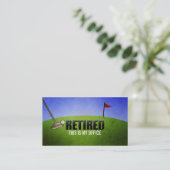 Cartes de visite drôles de retraite (Debout devant)