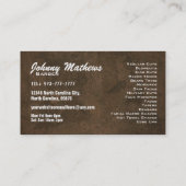 Cartes de visite drôles de slogans de coiffeur (Dos)