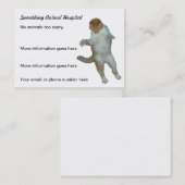 Cartes de visite drôles de vétérinaire de (Devant / Derrière)