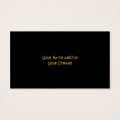 Cartes de visite drôles d'Irlandais authentique à (Dos)
