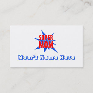 Cartes de visite drôles du jour de mère de maman