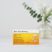 Cartes de visite du bar à bière (Debout devant)