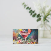 Cartes de visite du barman (Debout devant)