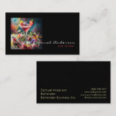 Cartes de visite du barman (Devant / Derrière)