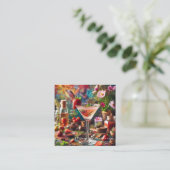 Cartes de visite du barman (Debout devant)