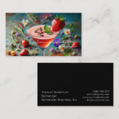 Cartes de visite du barman (Devant / Derrière)