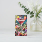 Cartes de visite du barman (Debout devant)