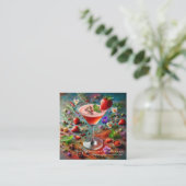 Cartes de visite du barman (Debout devant)