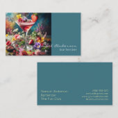 Cartes de visite du barman (Devant / Derrière)