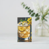 Cartes de visite du barman (Debout devant)