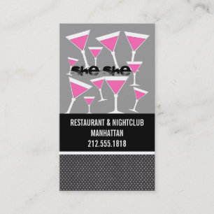 Cartes de visite du barman