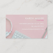 Cartes de visite du blogueur Influencer Slogans (Dos)