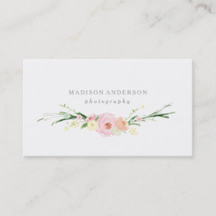 Cartes de visite du bouquet d'aquarelle
