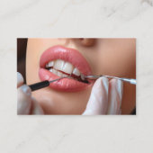 Cartes de visite du budget des rendez-vous dentair (Dos)