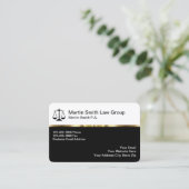 Cartes de visite du bureau de procureur classique (Debout devant)