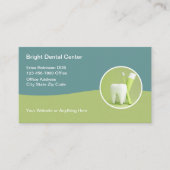 Cartes de visite du bureau des dentistes modernes (Devant)