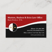 Cartes de visite du Bureau du droit professionnel (Devant)