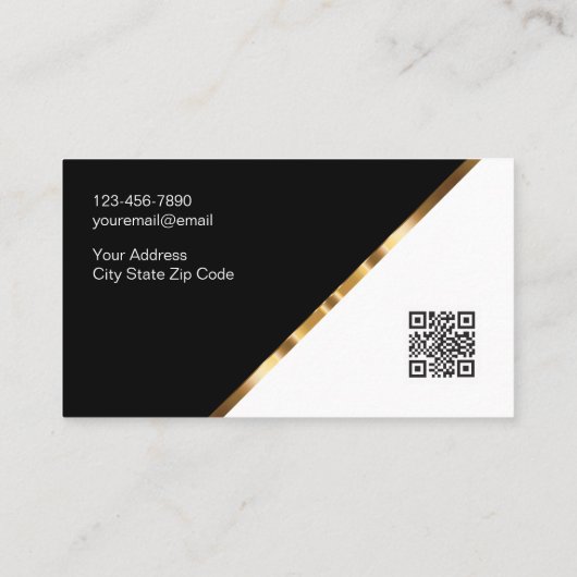 Cartes de visite du bureau du procureur de classe (Dos)