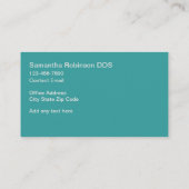 Cartes de visite du bureau moderne tendance pour d (Dos)