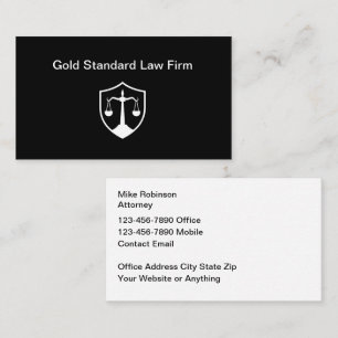 Cartes de visite du cabinet d'avocat Classy Attorn