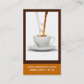 Cartes de visite du café (Dos)