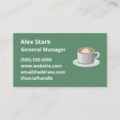 Cartes de visite du café (Devant)