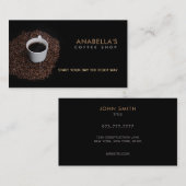 Cartes de visite du Café Shop (Devant / Derrière)