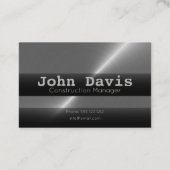 Cartes de visite du chef de la construction (Dos)