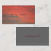 Cartes de visite du ciel rouge (Devant / Derrière)