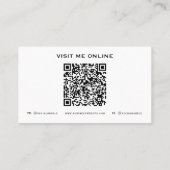 Cartes de visite du code QR du chien (Dos)
